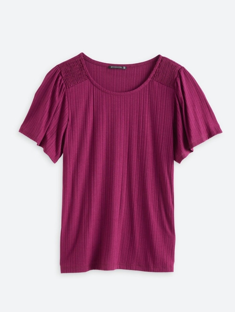 Staccato Flutter Sleeve Top, M